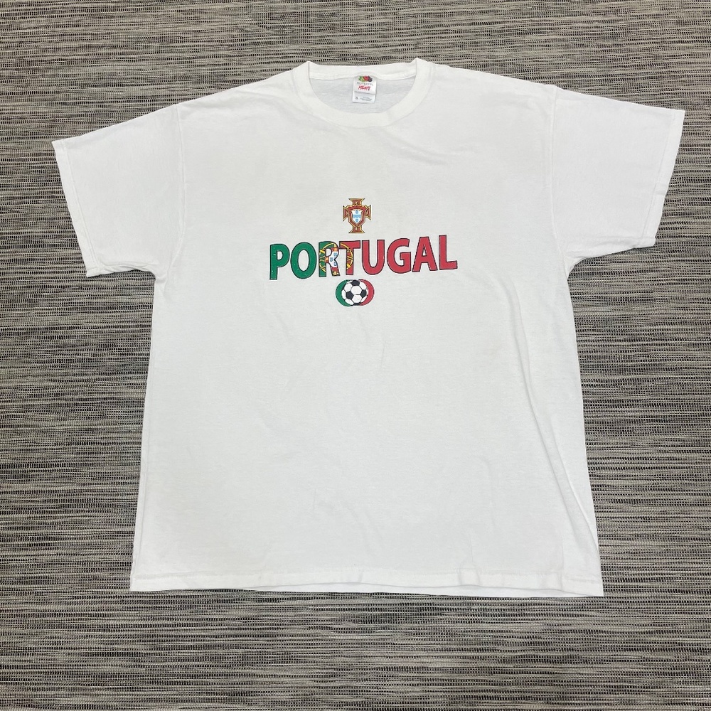 Vintage Fruit Of The Loom Portugal White T-shirt